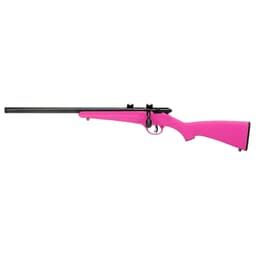 Savage Arms Rascal FV-SR LH .22 LR 16.125" 1:16" 1/2x28 Bbl Pink Left Hand BA Single-Shot Rifle w/Ear Plugs & Firearms Lock 13842