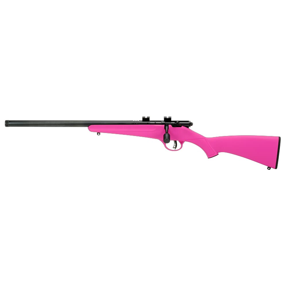Savage Arms Rascal FV-SR LH .22 LR 16.125&quot; 1:16&quot; 1/2x28 Bbl Pink Left Hand BA Single-Shot Rifle w/Ear Plugs &amp; Firearms Lock 13842