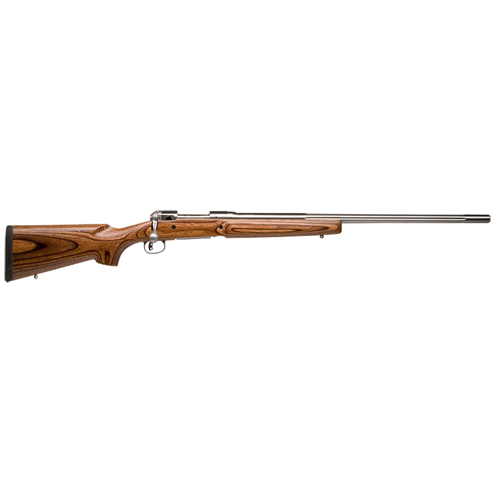 Savage Arms 12 Varminter Low Profile .308 Win 26&quot; 1:10&quot; Bbl Brown Laminate/Stainless BA Rifle w/(1) 4rd Mag 18470