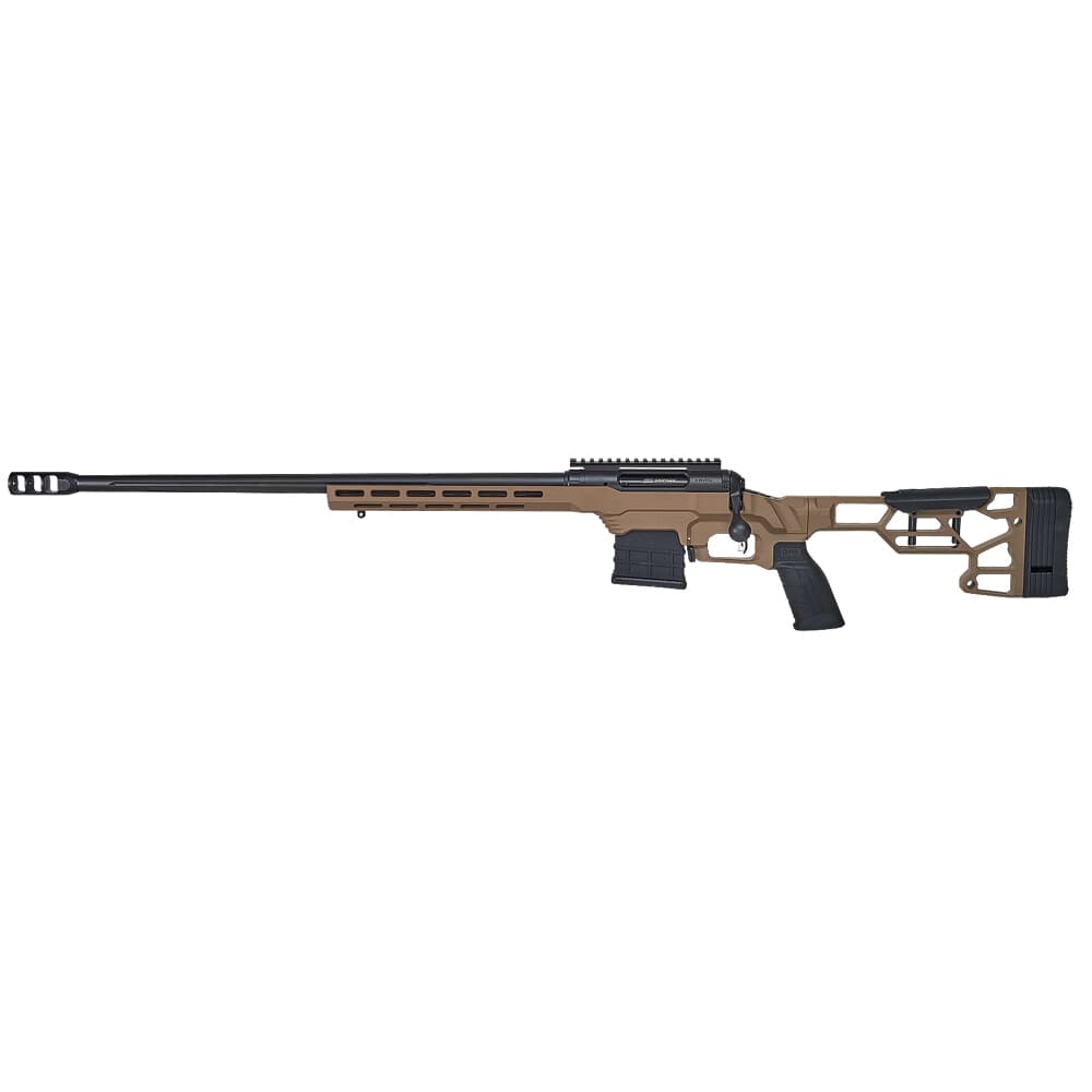 Savage Arms 110 Precision LH 6.5 PRC 24&quot; 1:8&quot; 6GR 5/8x24 Bbl FDE Left Hand BA Rifle w/(1) 7rd Mag 57700