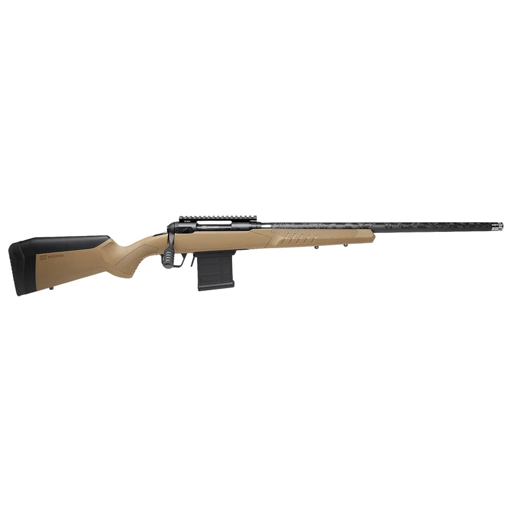 Savage Arms 110 Carbon Tactical FDE 6.5 PRC 24&quot; 1:8&quot; 5/8x24 Bbl FDE BA Rifle w/(1) 7rd AICS Mag 57943