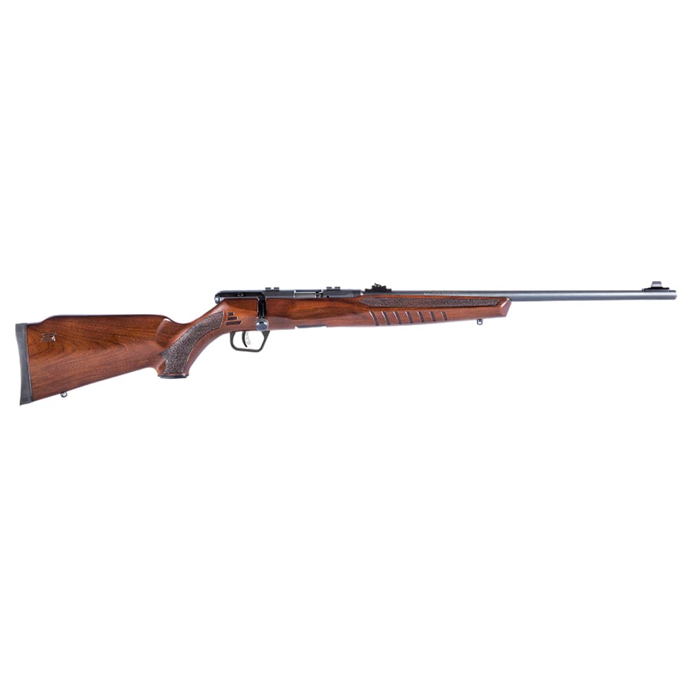 Savage Arms B22 G .22 LR 21\&quot; 1:16\&quot; Bbl Brown Hardwood BA Rifle w/(1) 10rd Mag 70210
