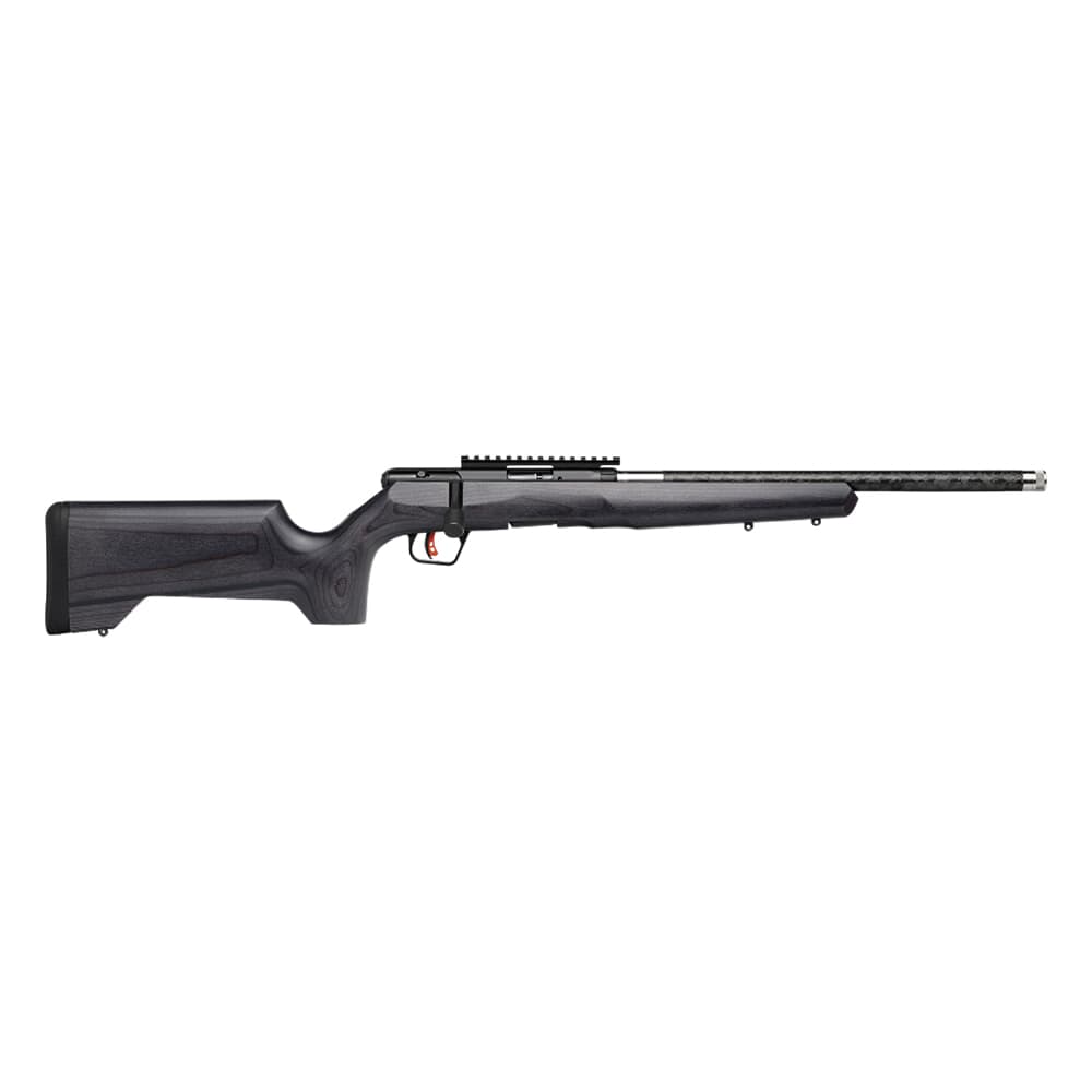 Savage Arms B22 Timberlite CarbonWood .22 WMR 18\&quot; 1:16\&quot; 1/2x28 Bbl Gray BA Rifle w/(1) 10rd Mag &amp; CarbonWood Laminate Stock 70519