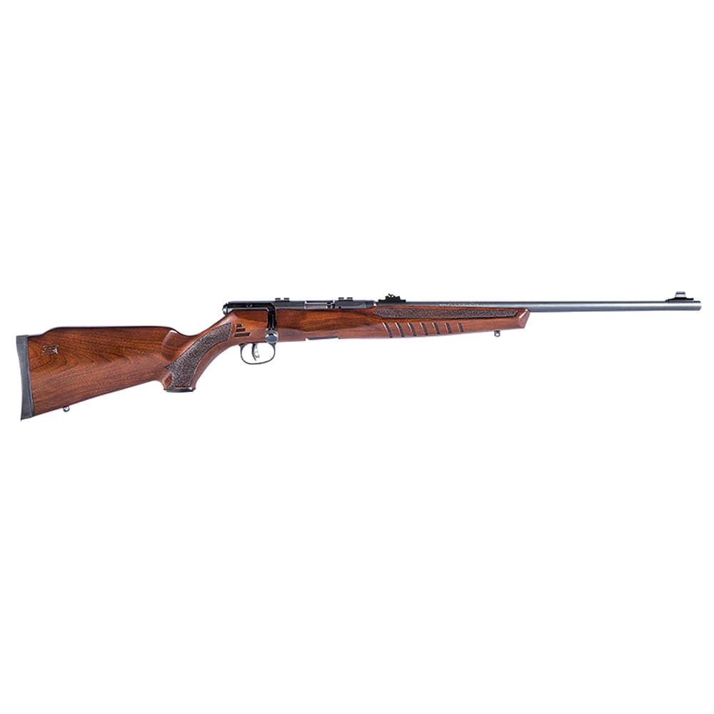 Savage Arms B17 G .17 HMR 21&quot; 1:9&quot; Bbl Brown Hardwood BA Rifle w/(1) 10rd Mag 70810