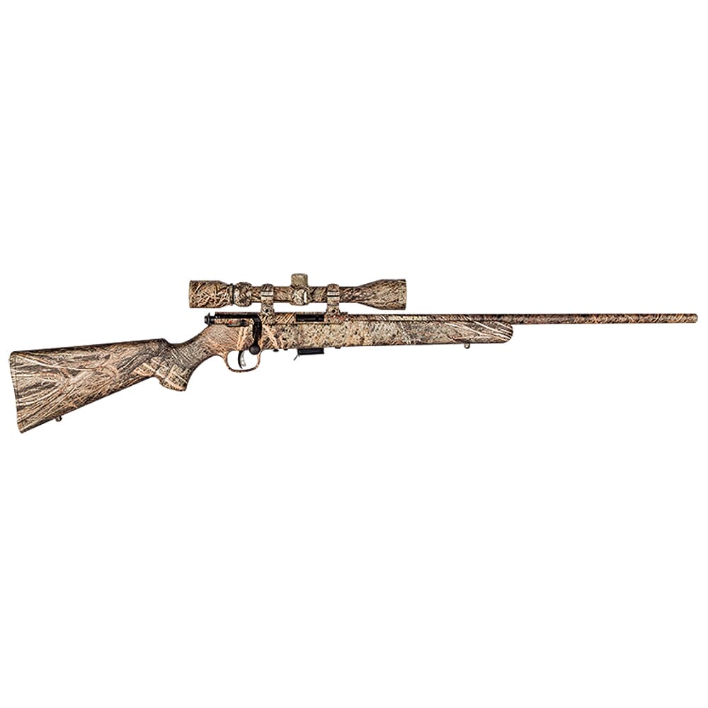 Savage Arms 93R17 XP Brush Camo .17 HMR 21&quot; 1:9&quot; Bbl Mossy Oak Brush Camo Bolt Rifle w/Bushnell 3-9x40mm Scope &amp; (1) 5rd Mag 96765