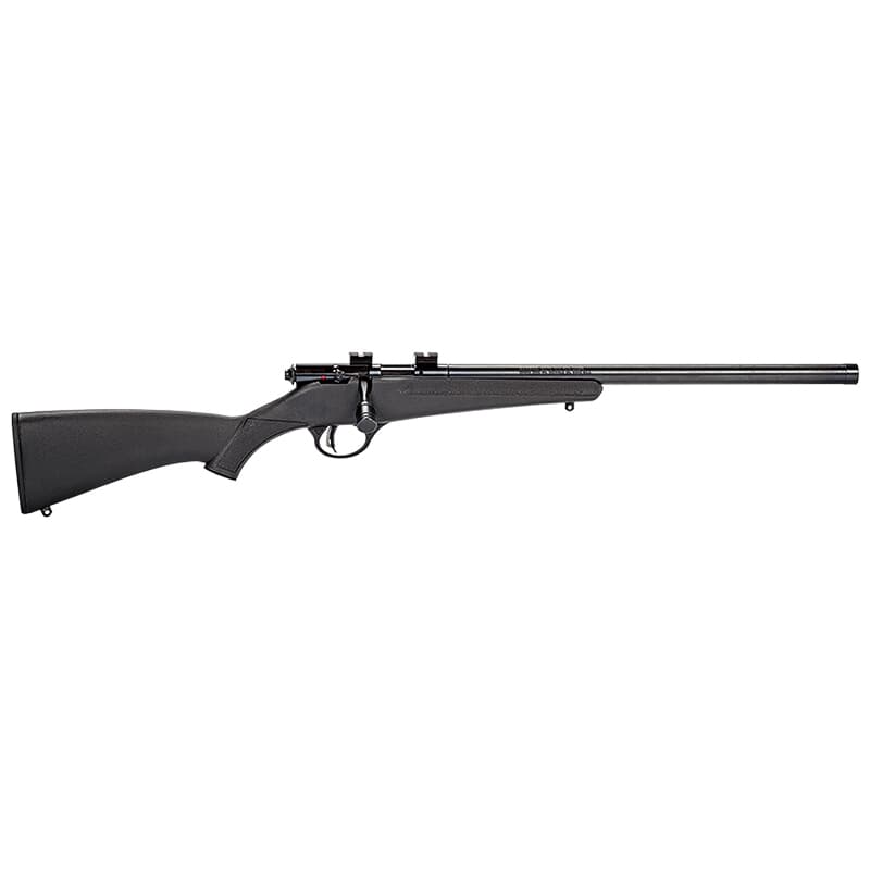 Savage Arms Rascal FV-SR .22 LR 16.13&quot; 1:16&quot; 1/2x28 Bbl Black BA Single-Shot Rifle w/Ear Plugs &amp; Firearms Lock 13834