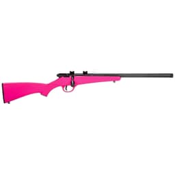 Savage Arms Rascal FV-SR .22 LR 16.13" 1:16" 1/2x28 Bbl Pink BA Single-Shot Rifle w/Ear Plugs & Firearms Lock 13835