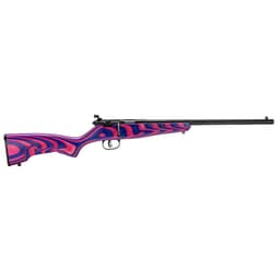 Savage Arms Rascal Minimalist .22 LR 16.13" 1:16" 1/2x28 Bbl Purple/Pink Hybrid BA Single-Shot Rifle w/Boyds Minimalist Laminate Stock 13797