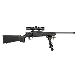 Savage Arms Rascal Target XP .22 LR 16.13" 1:16" 1/2x28 Bbl Blk Hardwood BA Single-Shot Rifle w/Bushnell 3-9x40mm Scope 13824