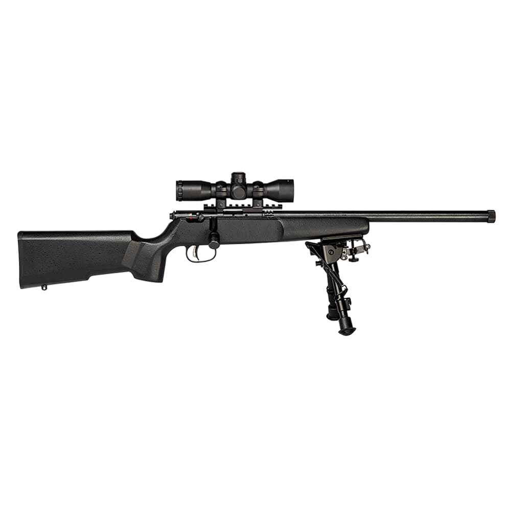 Savage Arms Rascal Target XP .22 LR 16.13&quot; 1:16&quot; 1/2x28 Bbl Blk Hardwood BA Single-Shot Rifle w/Bushnell 3-9x40mm Scope 13824