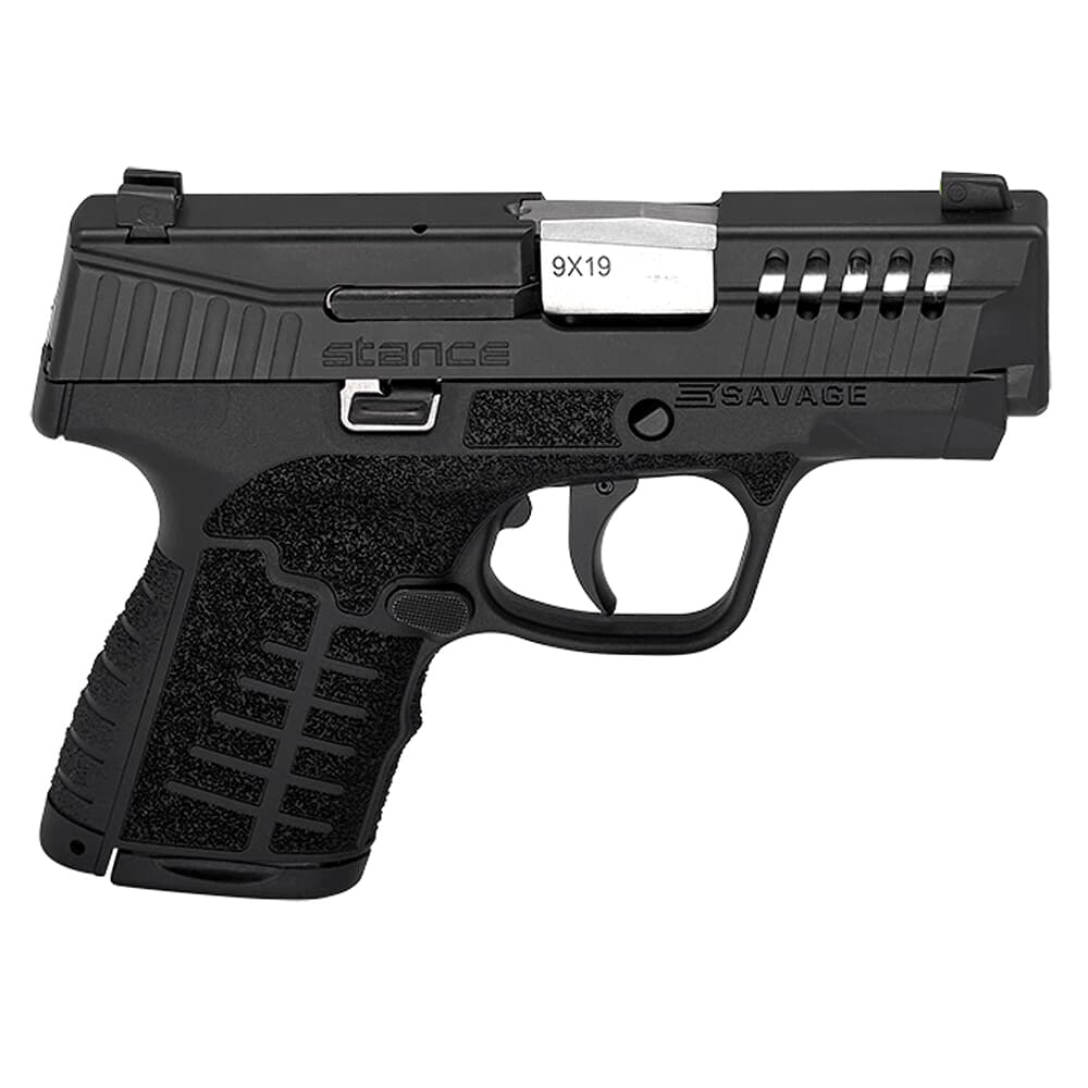 Savage Arms Stance MC9 9mm 3.2&quot; 1:10&quot; Bbl Gray Semi-Auto Pistol w/TruGlo Night Sights, (1) 7rd &amp; (1) 10rd Mags 67045