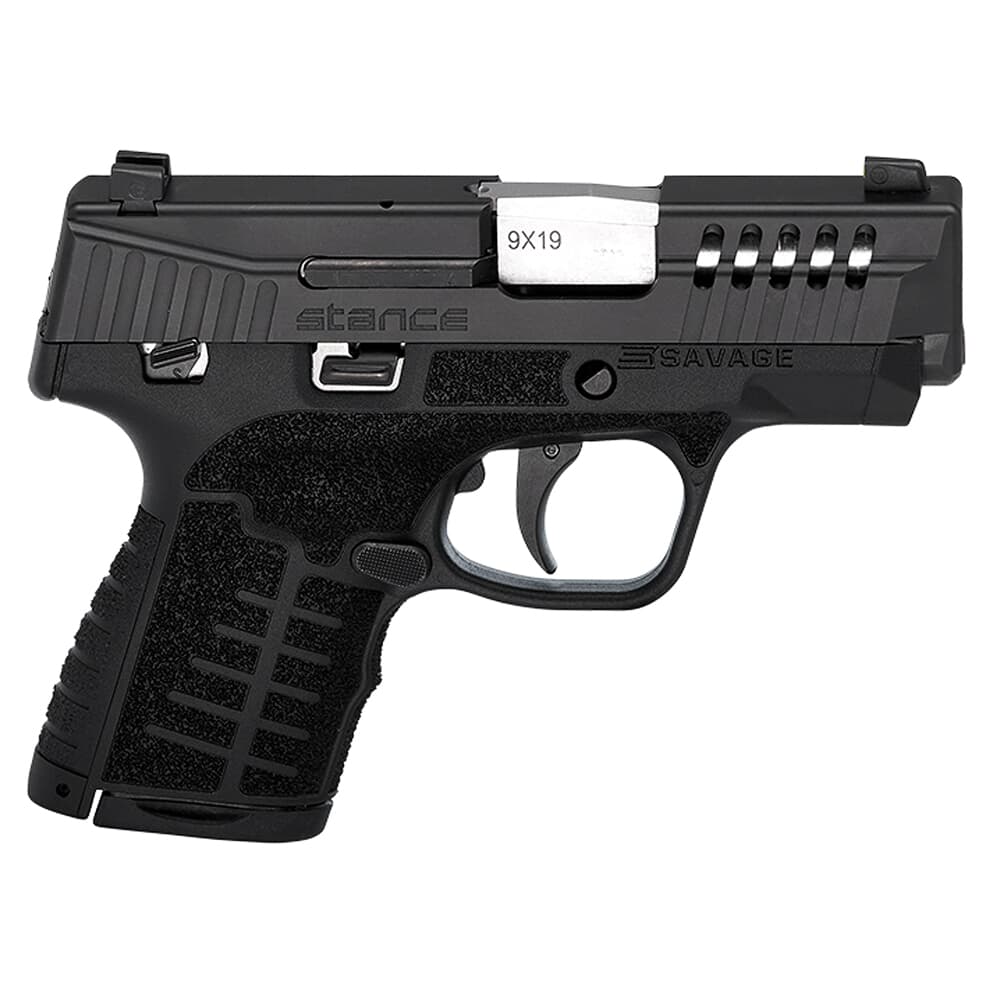 Savage Arms Stance MC9MS 9mm 3.2&quot; 1:10&quot; Bbl Black Semi-Auto Pistol w/TruGlo Night Sights, (1) 7rd &amp; (1) 10rd Mags 67036