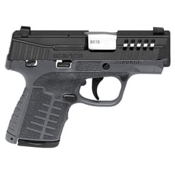 Savage Arms Stance MC9MS 9mm 3.2" 1:10" Bbl Gray Semi-Auto Pistol w/TruGlo Night Sights, (1) 7rd & (1) 8rd Mags 67010