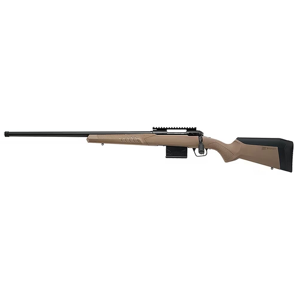Savage Arms 110 Tactical Desert LH 6.5 Creedmoor 24&quot; 1:8&quot; 5/8x24 Bbl FDE Left Hand BA Rifle w/(1) 10rd Mag &amp; Law Enforcement Beavertail Stock 57524