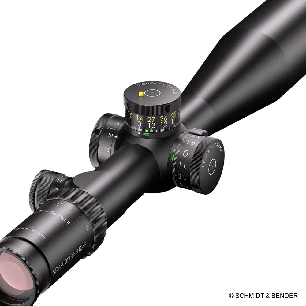 SCHMIDT & BENDER スコープ ダミー Schmidt Bender PMII 5-25x56 L/P DT H59 FFP MRAD CCW 677-911