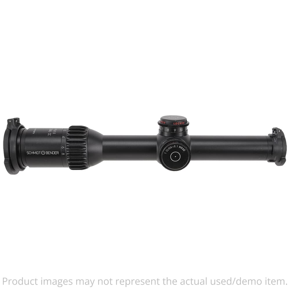 Schmidt Bender USED 1-8x24 PM II ShortDot Dual CC MDR ST LT MTC / ST LT ZC 0.1 mrad cw Black Riflescope 683-811-44E-K1-H1 Like New UA2274