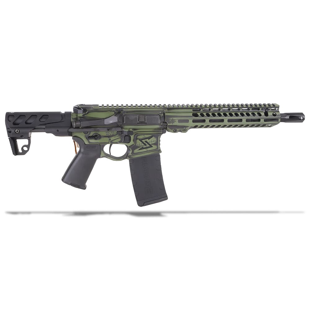 Seekins Precision CQ PDW .223 Wylde 10.5" 1:8" 1/2"x28 TPI Bbl BW OD Green Short Barrel Rifle 0011300085-ODGBW