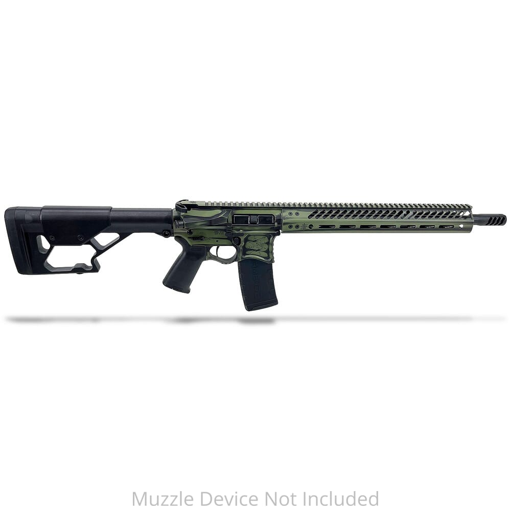 Seekins Precision DMR .223 Wylde 16" 1:8" 1/2"x28 TPI Bbl BW OD Green Rifle 0011300071-ODGBW