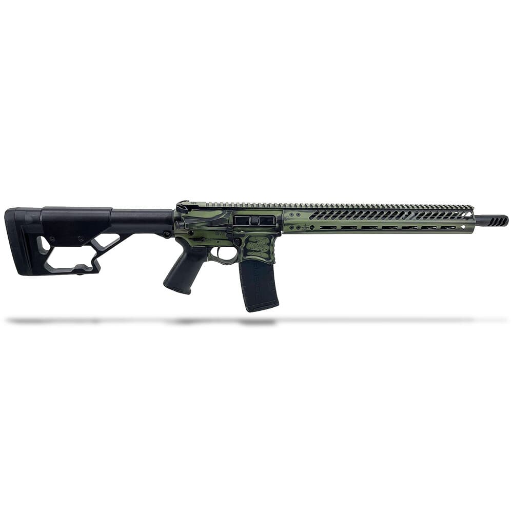 Seekins Precision DMR .223 Wylde 16" 1:8" 1/2"x28 TPI Bbl BW OD Green Rifle 0011300071-ODGBW