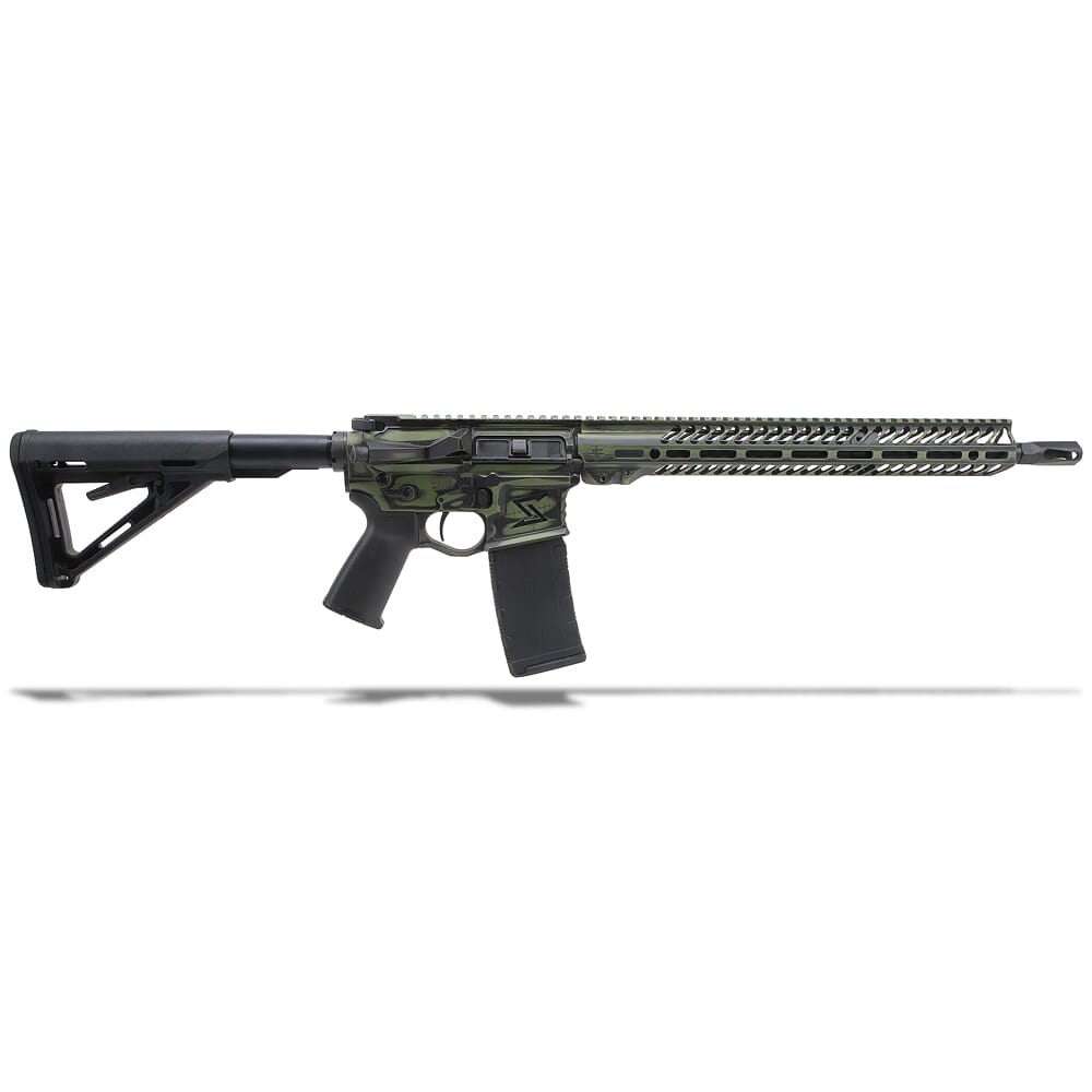 Seekins Precision NX15 .223 Wylde 16" 1:8" 1/2"x28 TPI Bbl BW OD Green Rifle 0011300073-ODGBW