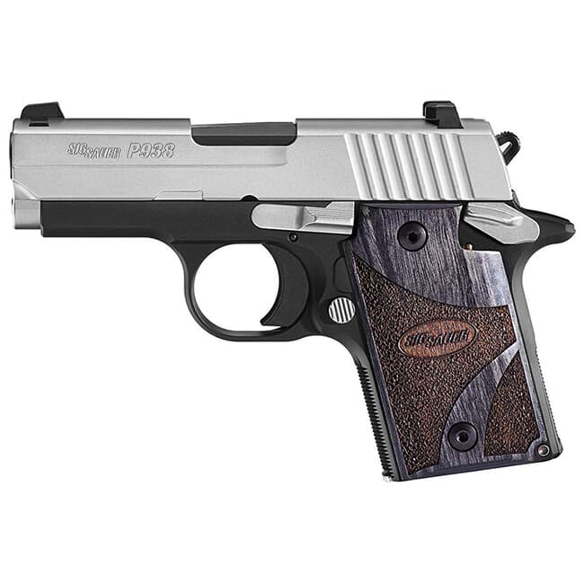 Sig Sauer P938 Blackwood 9mm Pistol 938-9-BG-AMBI