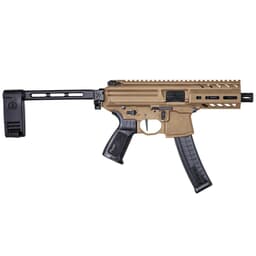 Sig Sauer SIG MPX, 9mm, Pistol, 4.5in, Coy, Semi, Pistol Brace, Al MLOK Hg, (1) 30rd Mag Pistol PMPX-4B-9-COY