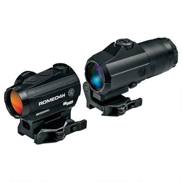Sig Sauer ROMEO4H Red Dot Sight Ballistic Circle Dot w/ Juliet 4x Magnifier Black SORJ43111