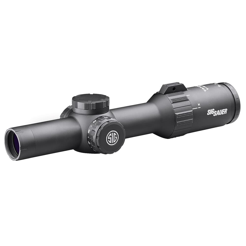Sig Sauer TANGO4 Scope, 1-4x24mm, 30mm, FFP, 556-762 Horseshoe Illum Reticle, 0.5 MOA Adj, Black SOT41111