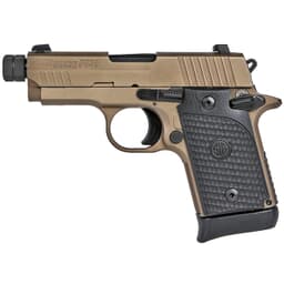 Sig Sauer P938, 9mm 3.5" Emporer Scorpion FDE SIGLITE Black G10 Grip 938-9-ESCPN-TB-AMBI