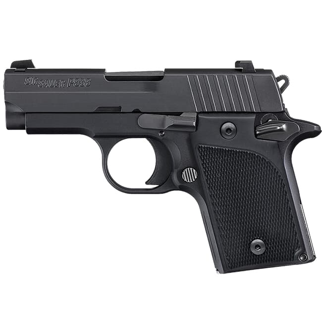 Sig Sauer P938 9mm 3" Nitron SA Polymer Grip Black 6rd Mag Handgun 938-9-B-AMBI