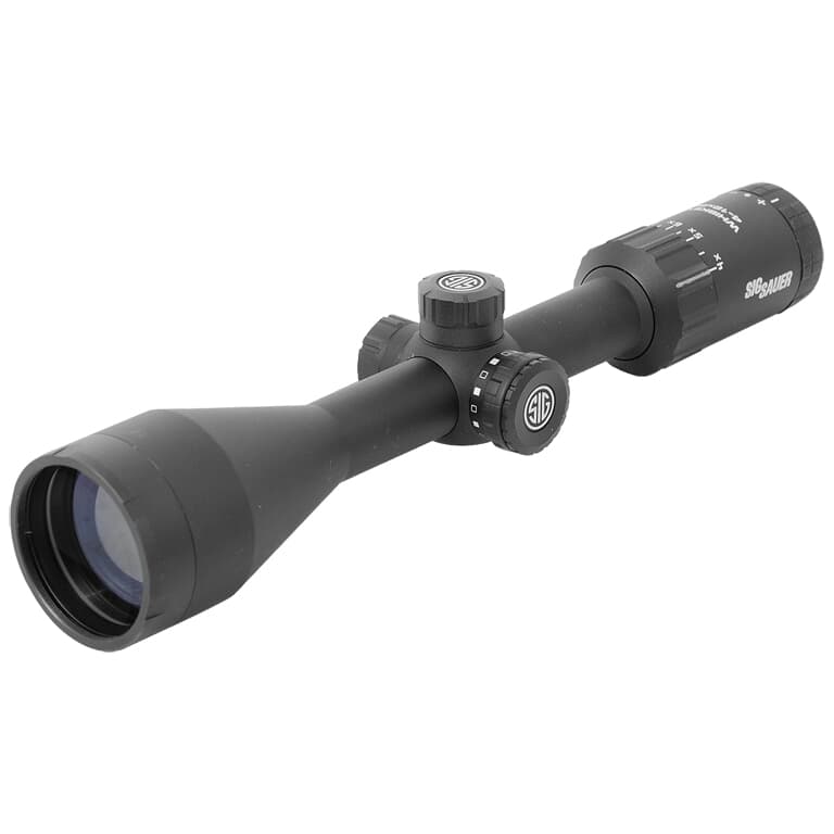 Sig Sauer WHISKEY3 4-12x50mm 1&quot; SFP Hellfire Quadplex Illum 0.25 MOA Adj. Black Riflescope SOW34205