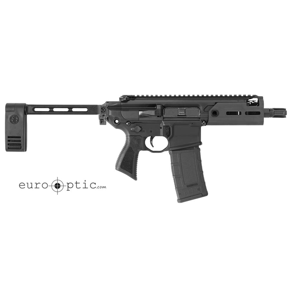 Sig Sauer SIG MCX, 300 Blk, Pistol, Semi, 5.5in Bbl, Pcb, Al MLOK Hg, (1) 30 Rd Mag, Rattler Pistol PMCX-300B-5B-TAP