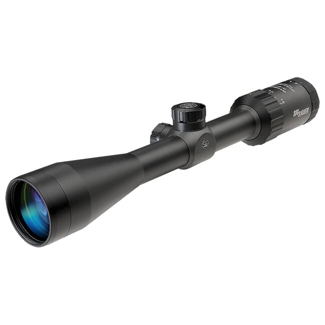 Sig Sauer WHISKEY3 Scope, 3-9x40mm, 1 In, SFP, BDC-1 Quadplex Reticle, 0.25 MOA Adj, Black SOW33204