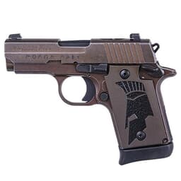 Sig Sauer P938, 9mm, 3in, Spartanii, Distressed Coyote, Sao, Siglite, Spartanii Grip, (1) 7rd Steel Mag, Ambi Safety Pistol 938-9-SPARTANII-AMBI