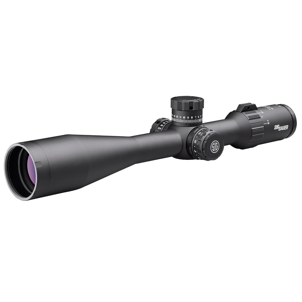 Sig Sauer TANGO4 Scope, 6-24x50mm, 30mm, FFP, MOA Illum Reticle, Side Focus, 0.25 MOA Adj, Black SOT46111