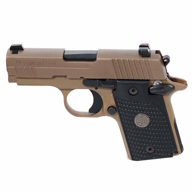 Sig Sauer P938 9mm 3" EMPEROR SCORPION FDE SAO BLACK G10 GRIP MAG 938-9-ESCPN-AMBI