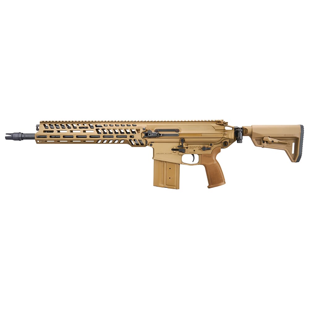 Sig Sauer MCX SPEAR .277 SIG FURY/6.8x51mm 16&quot; Bbl Coyote Rifle w/(1) 20rd Mag, SLX/SLH QD FH, &amp; Folding Magpul Stock RSPEAR-68-16B-NG