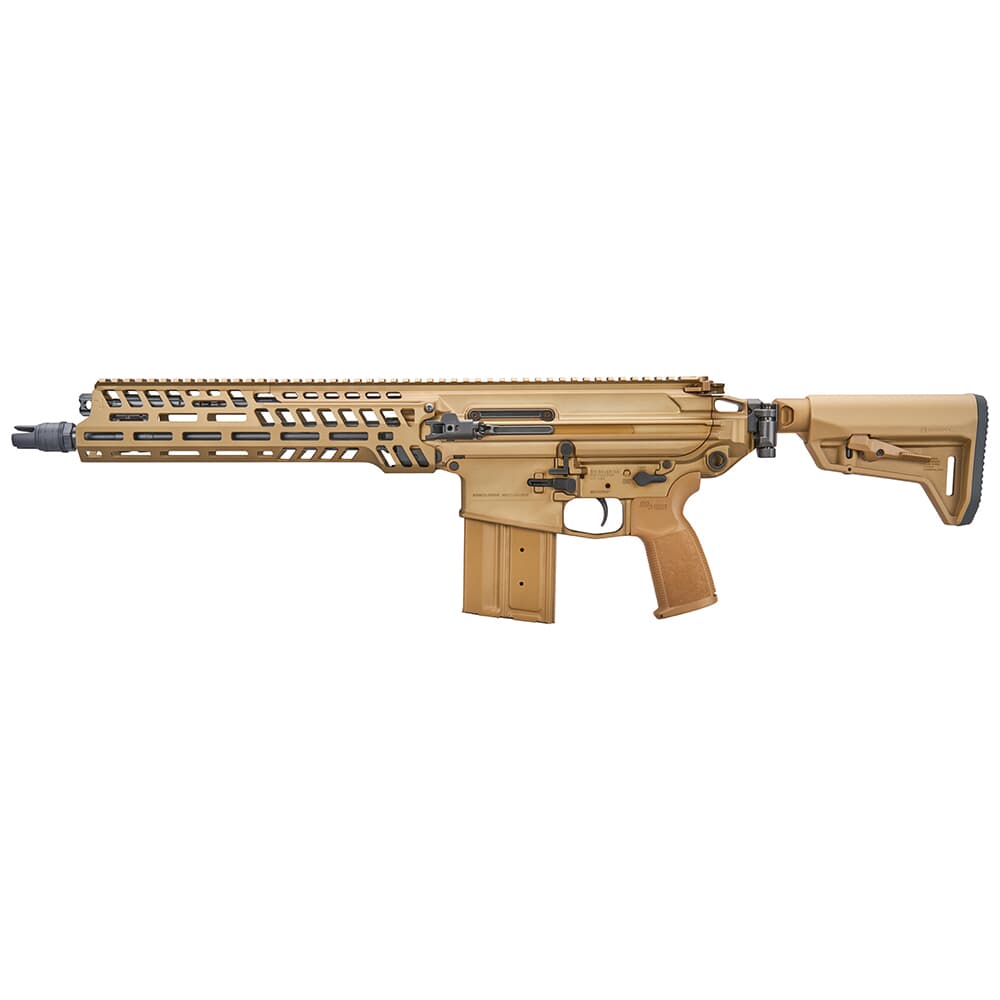 Sig Sauer MCX SPEAR .277 SIG FURY/6.8x51mm 13&quot; Coyote Short Bbl Rifle w/(1) 20rd Mag, SLX/SLH QD FH, &amp; Folding Magpul Stock (NFA) RSPEAR-68-13B-NG-SBR