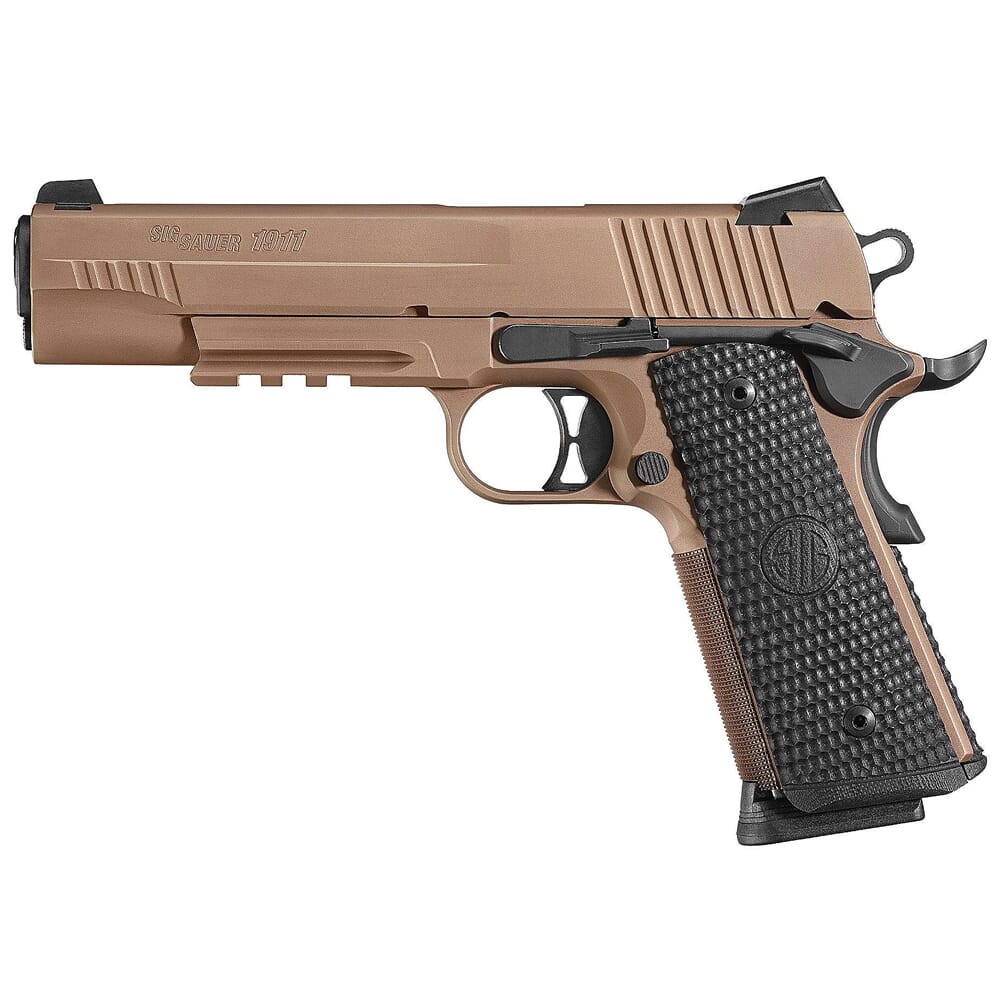 Sig Sauer 1911 Emperor Scorpion MA Compliant FDE Pistol w/ SIGLITE Night Sights and (2) 8rd Mags 1911RM-45-ESCPN