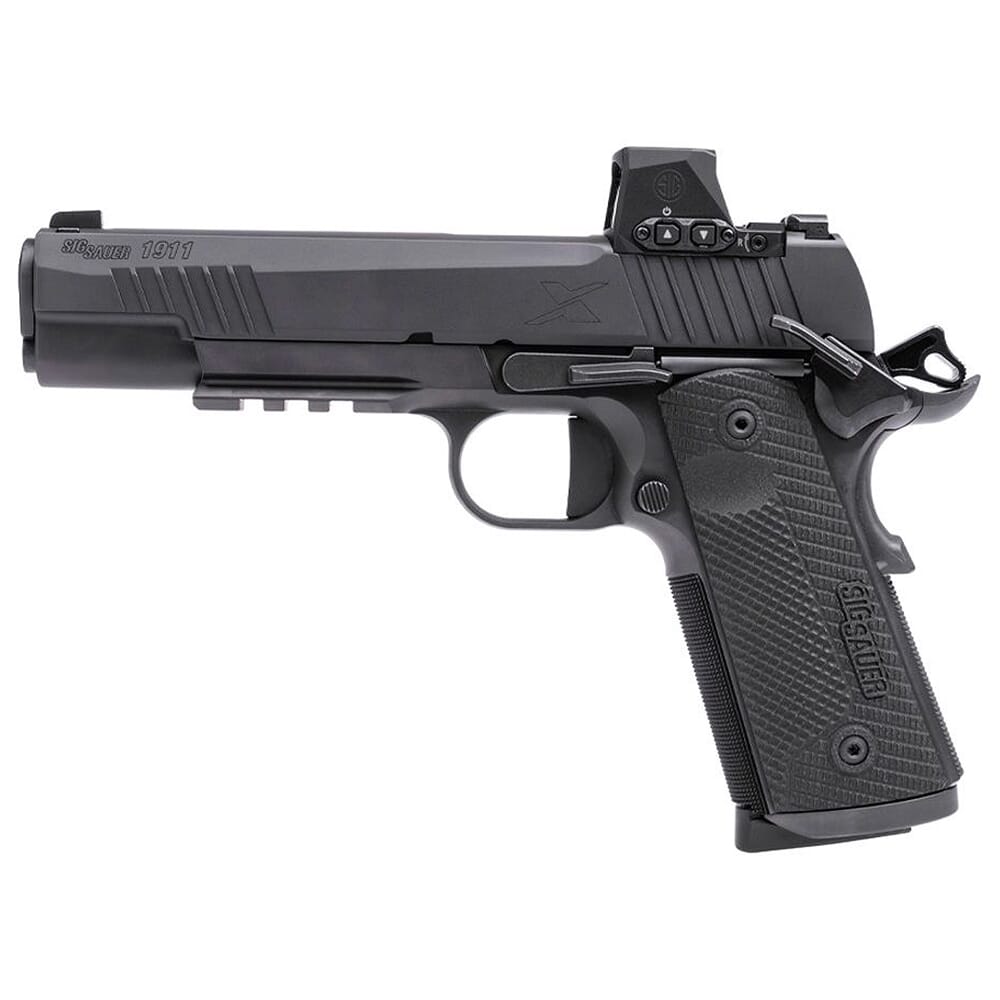 Sig Sauer 1911 XSeries .45 ACP 5" Black Pistol w/RomeoX Red Dot Sight , XRAY3 Sights, G10 Grip & (2) 8rd Steel Mags 1911XR-45-BXR3-RXX