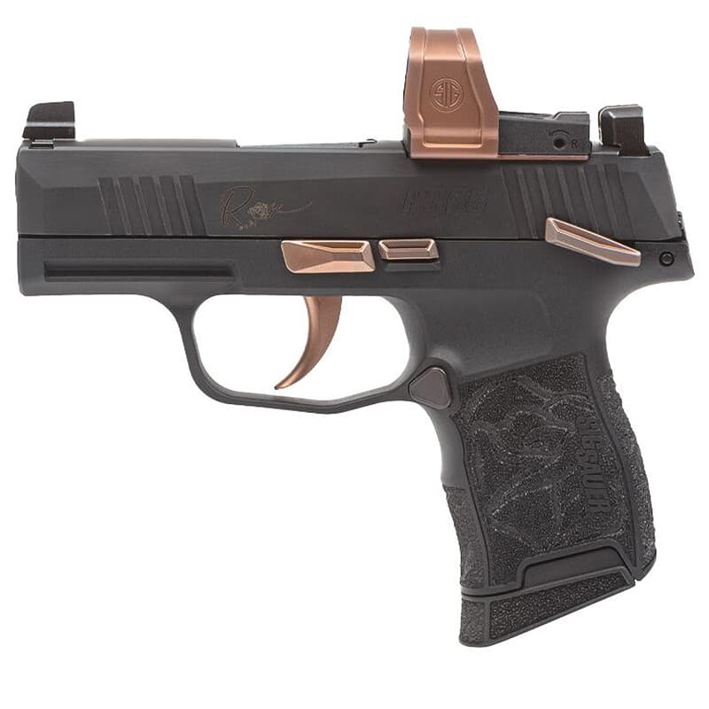 Sig Sauer P365 Rose .380 ACP 3.1" Bbl Manual Safety Pistol w/(2) 10rd Mags, XRAY3 & ROMEOZERO Elite 365-380-ROSE-MS-RXZE