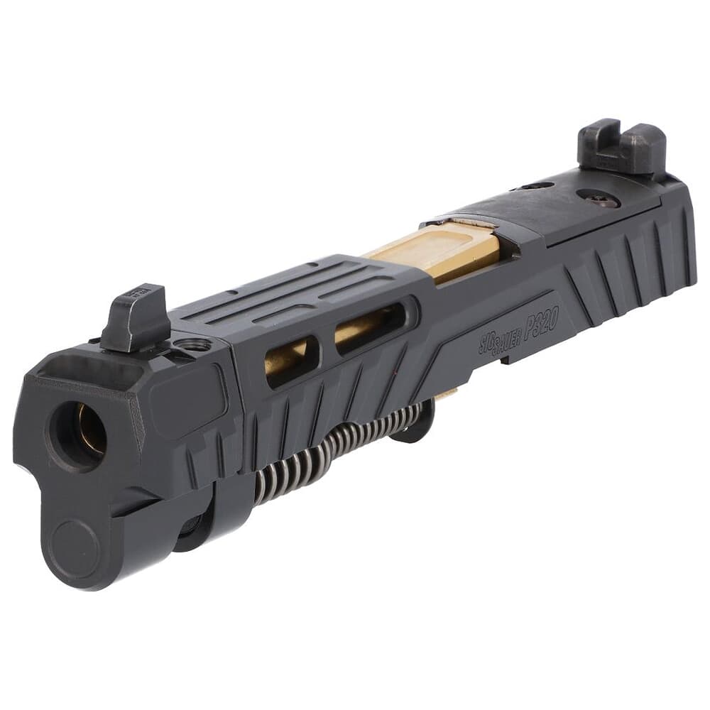 Sig Sauer P320 Spectre Comp 9mm 4.6&quot; Optic Ready Slide &amp; Gold Threaded Barrel Assembly w/XRAY3 8901002