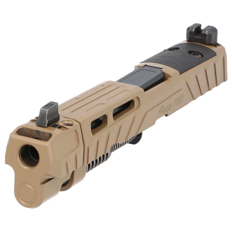 Sig Sauer P320 Spectre Comp 9mm 4.6&quot; Optic Ready Coyote Tan Slide &amp; Threaded Barrel Assembly w/XRAY3 8901129