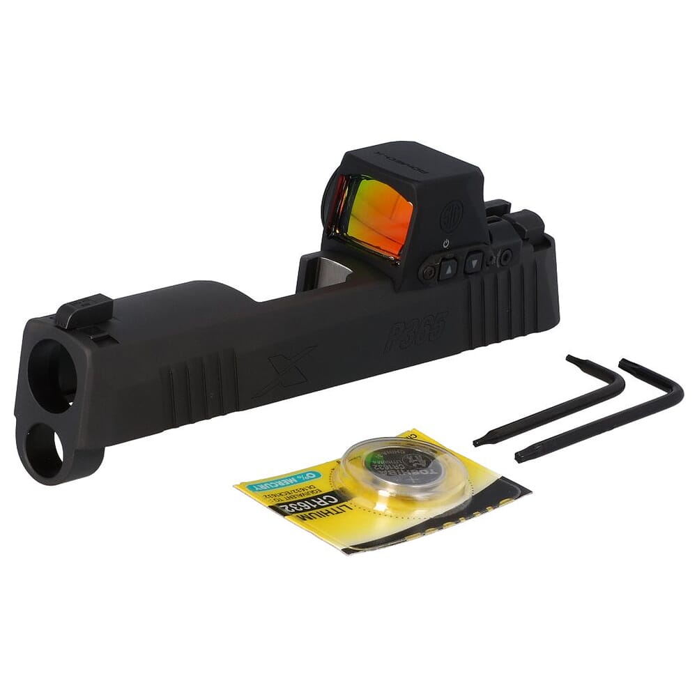 Sig Sauer P365X 9mm 3.1" Bbl Black Slide Assembly w/XRAY3 Suppressor Sights & ROMEO-X Compact