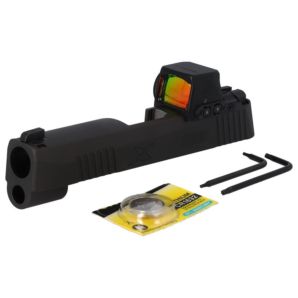 Sig Sauer P365XL 9mm 3.7" Bbl Black Slide Assembly w/XRAY3 Suppressor Sights & ROMEO-X Compact