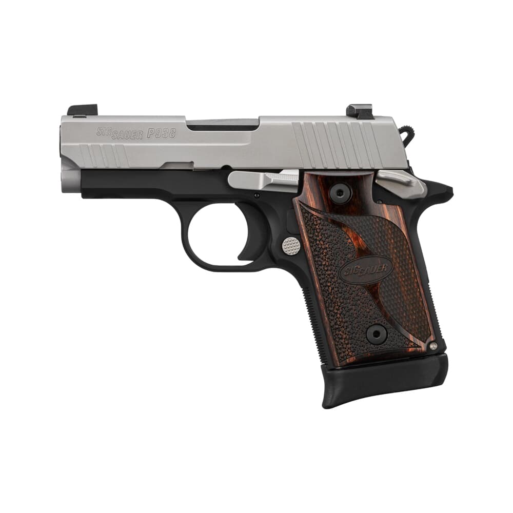 Sig Sauer P938 9mm 3&quot; Bbl Ambi Two-Tone Micro-Compact Handgun w/XRAY3, (1) 6rd, &amp; (1) 7rd Mags 938-9-TXR3-AMBI