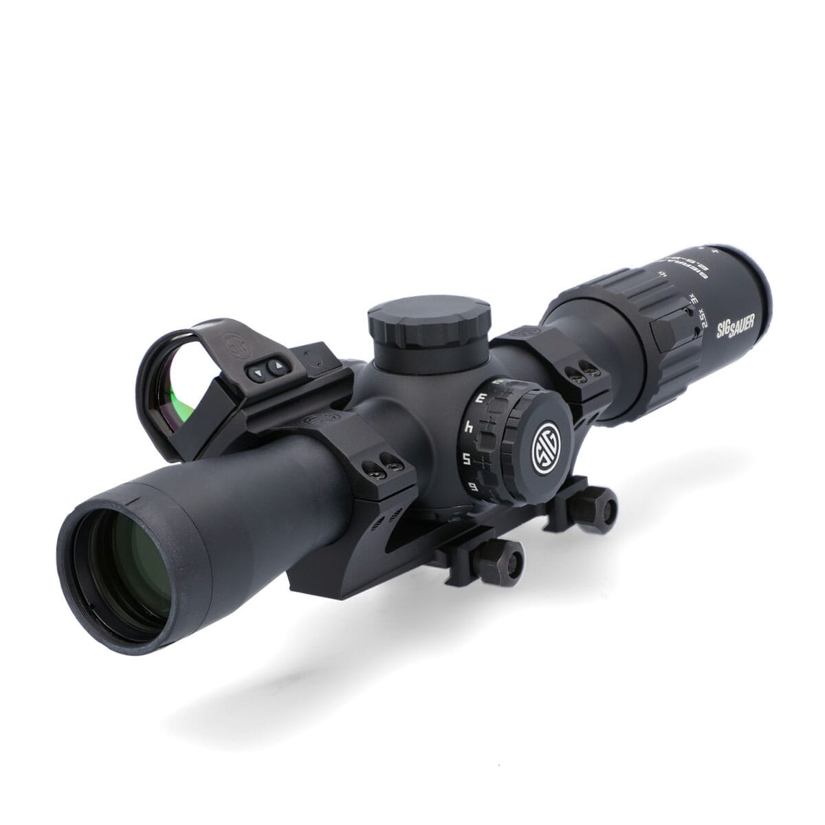 Sig Sauer SIERRA3BDX 2.5-8x32mm BDX-R1 Reticle Riflescope w/ALPHA 2 Base and Offset ROMEO1 Pro Reflex Sight SOSBDX321R1