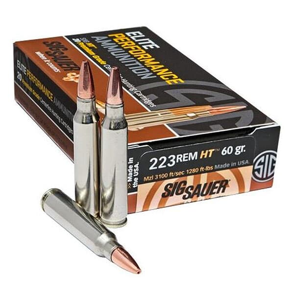 Sig Sauer Ammo .223 Rem 60gr Elite Hunting HT 20/Box E223H1-20
