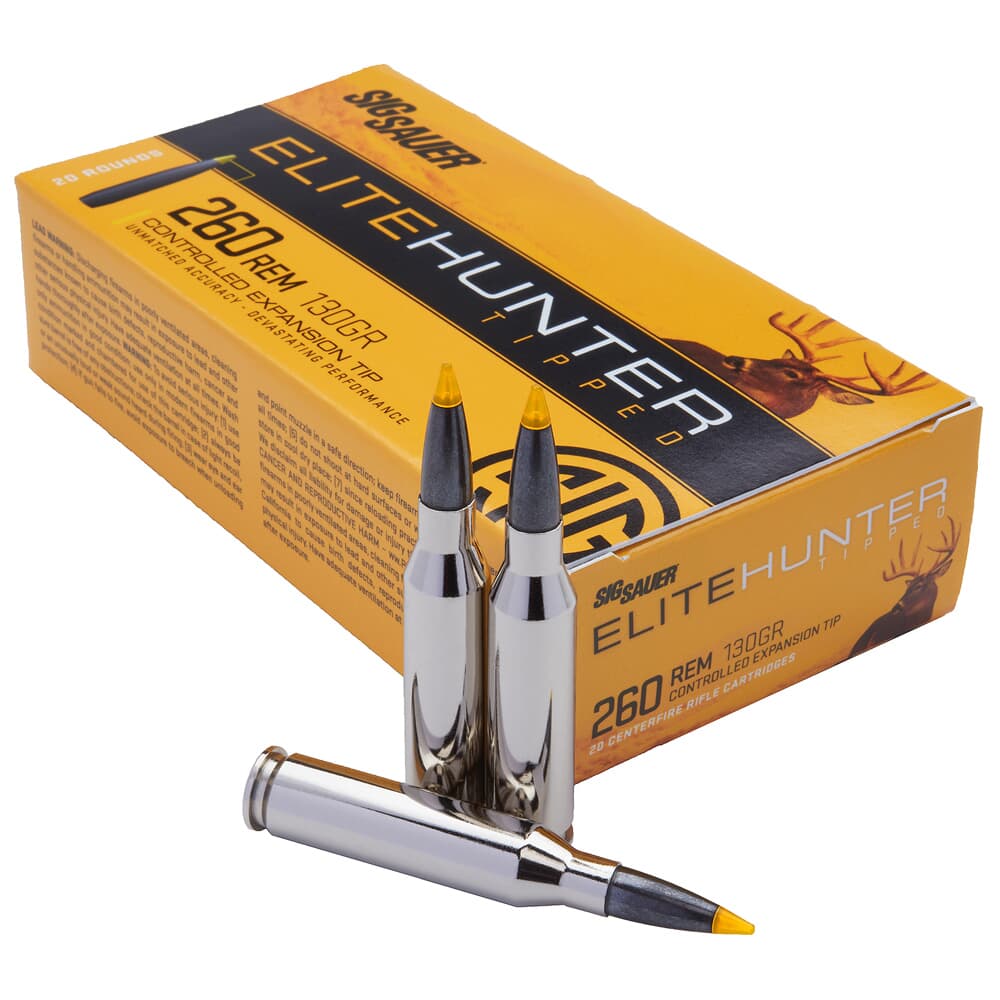 Sig Sauer Ammo .260 Rem 130gr Elite Tipped Hunting 20/Box E260TH1-20