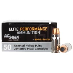 Sig Sauer Ammo .357 SIG 125gr Elite V-Crown Jacketed Hollow Point 50/Box E357S1-50